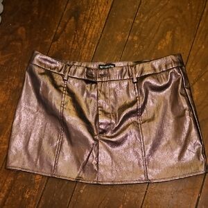 PrettyLittleThing Gold Mini Pencil Skirt Night Out